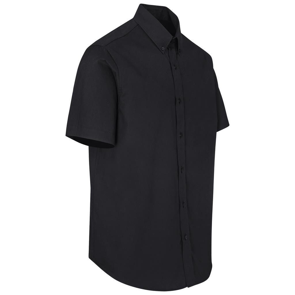 Mens Short Sleeve Cotton Twill Moderna Shirt