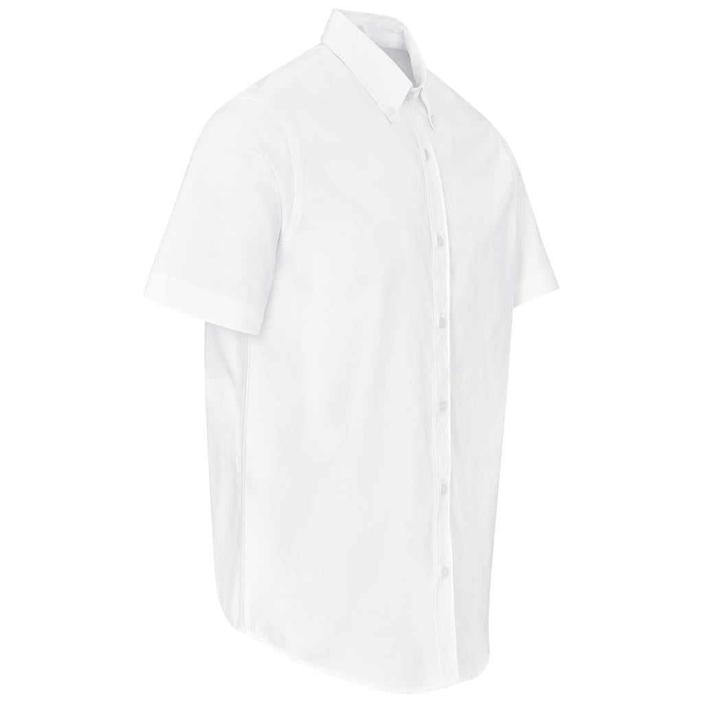 Mens Short Sleeve Brushed Cotton Twill Moderna Shirt