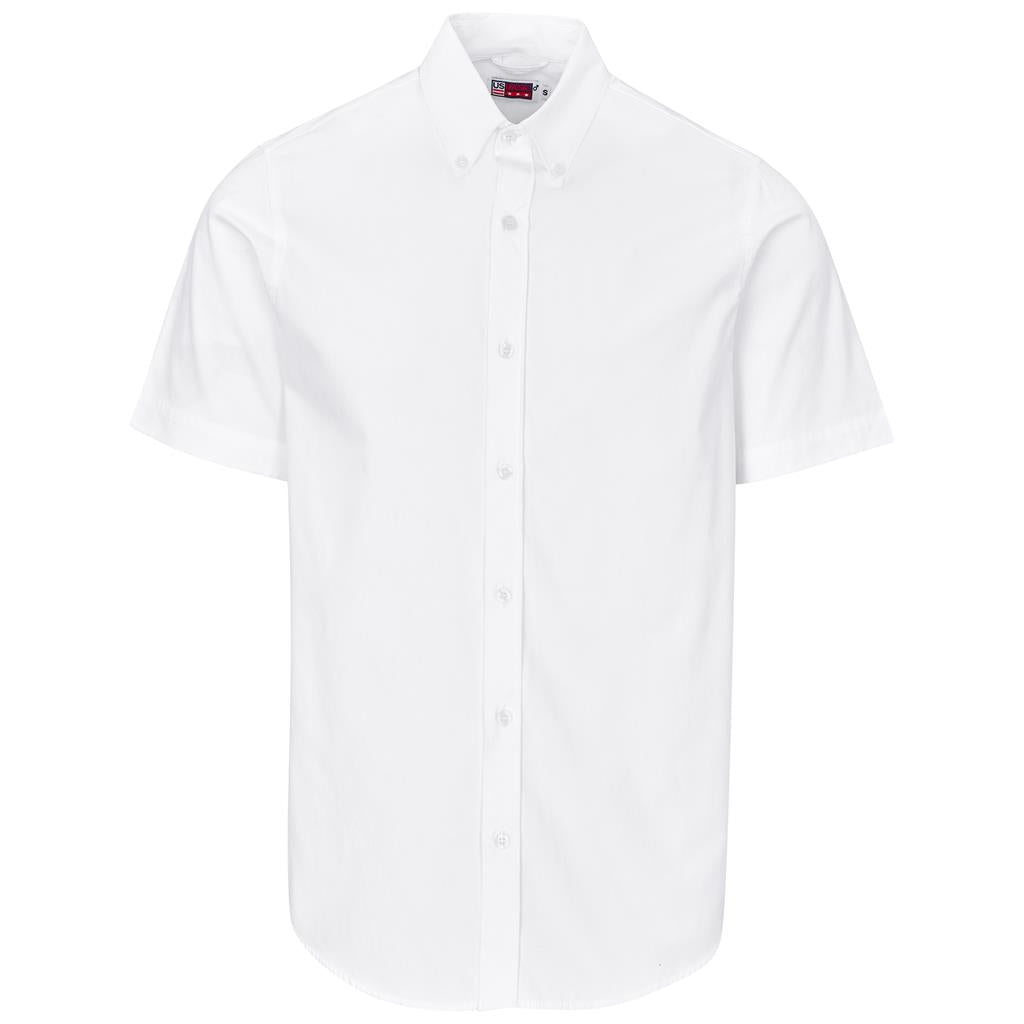 Mens Short Sleeve Brushed Cotton Twill Moderna Shirt