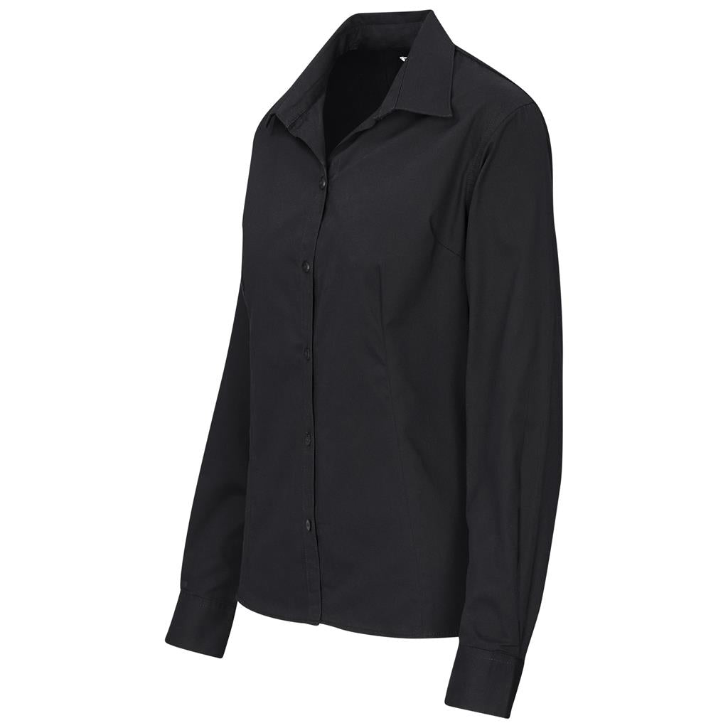 Ladies Long Sleeve Brushed Cotton Twill Moderna Shirt