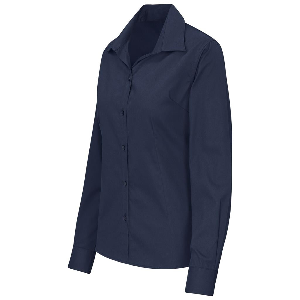 Ladies Long Sleeve Brushed Cotton Twill Moderna Shirt