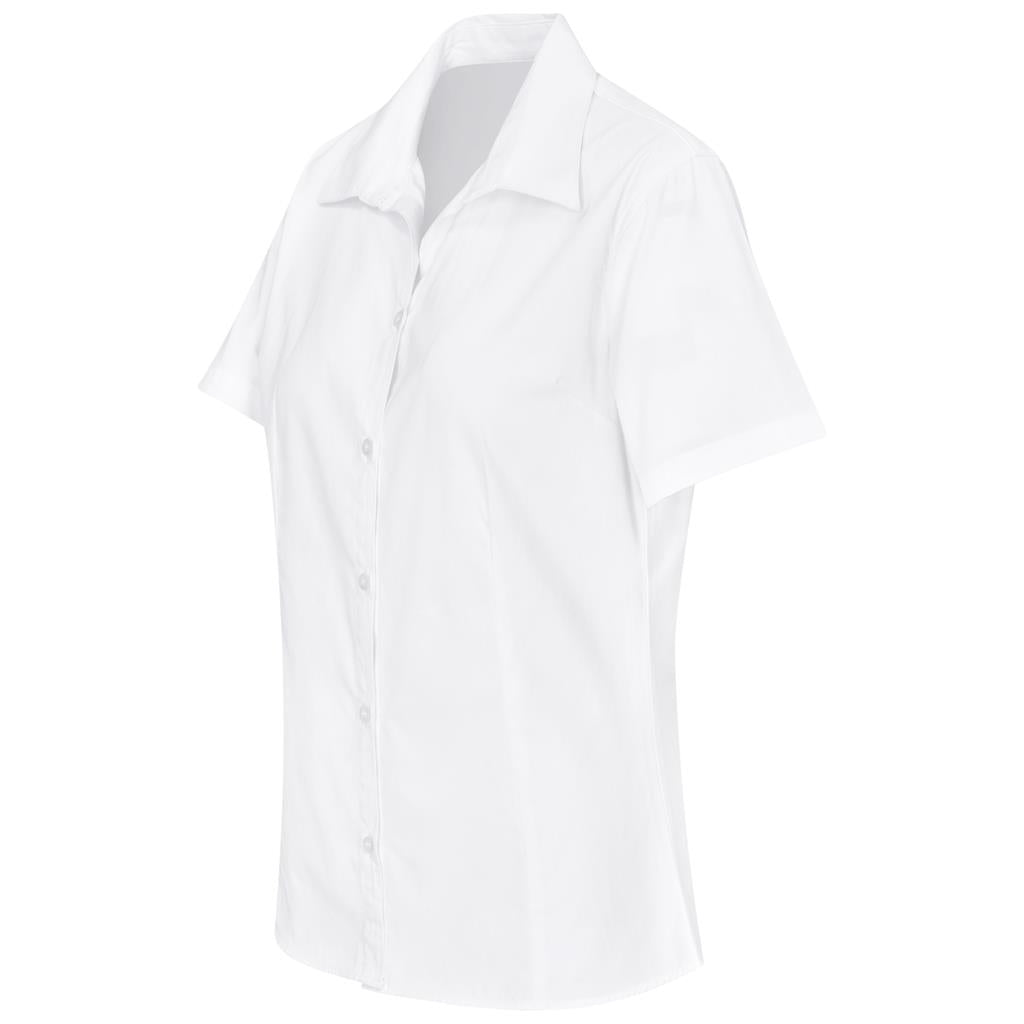 Ladies Short Sleeve Brushed Cotton Twill Moderna Shirt