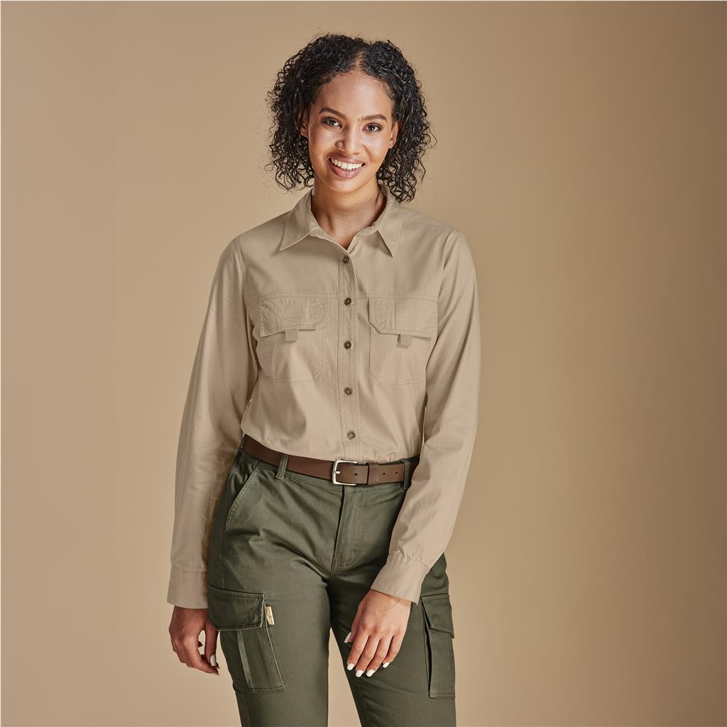 Ladies Long Sleeve Mawenzi Twill Shirt