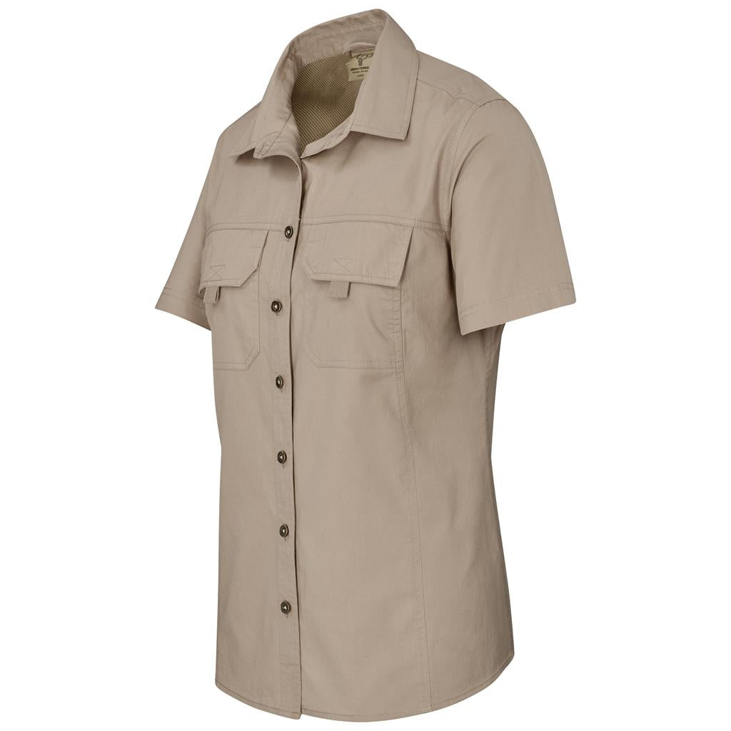 Ladies Short Sleeve Mawenzi Twill Shirt