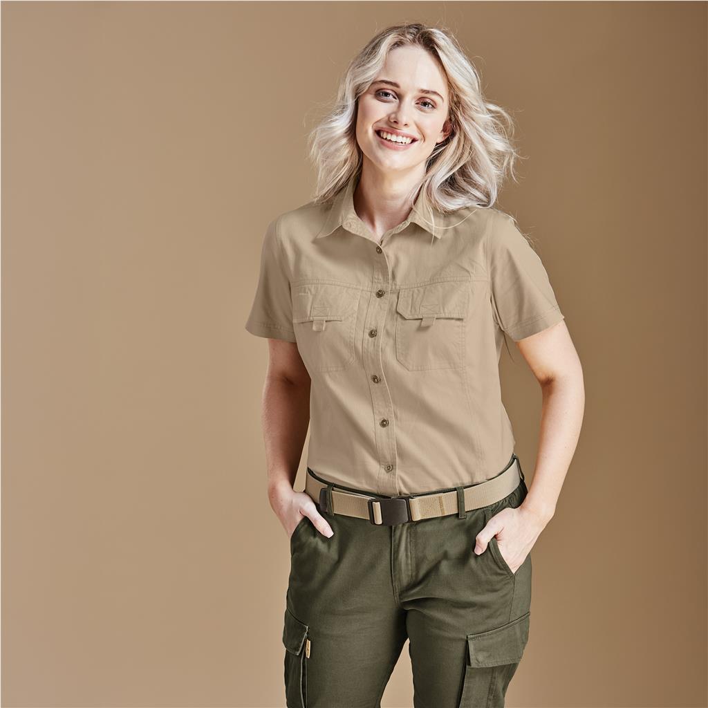 Ladies Short Sleeve Mawenzi Twill Shirt