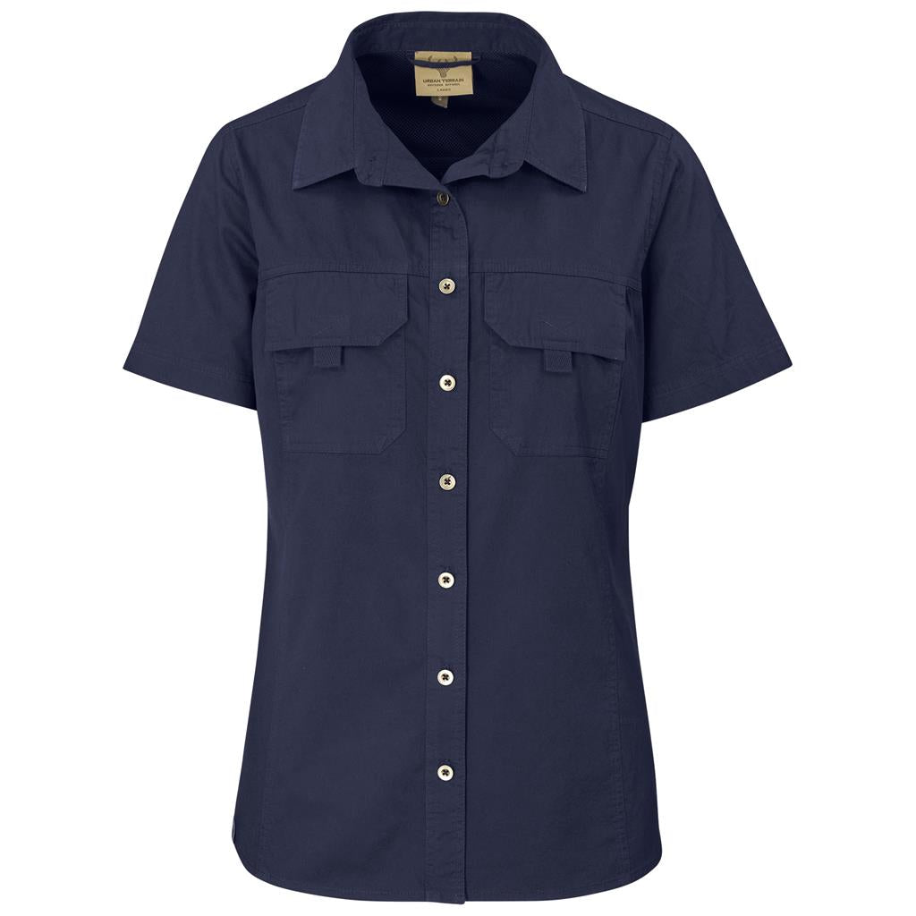 Ladies Short Sleeve Mawenzi Twill Shirt