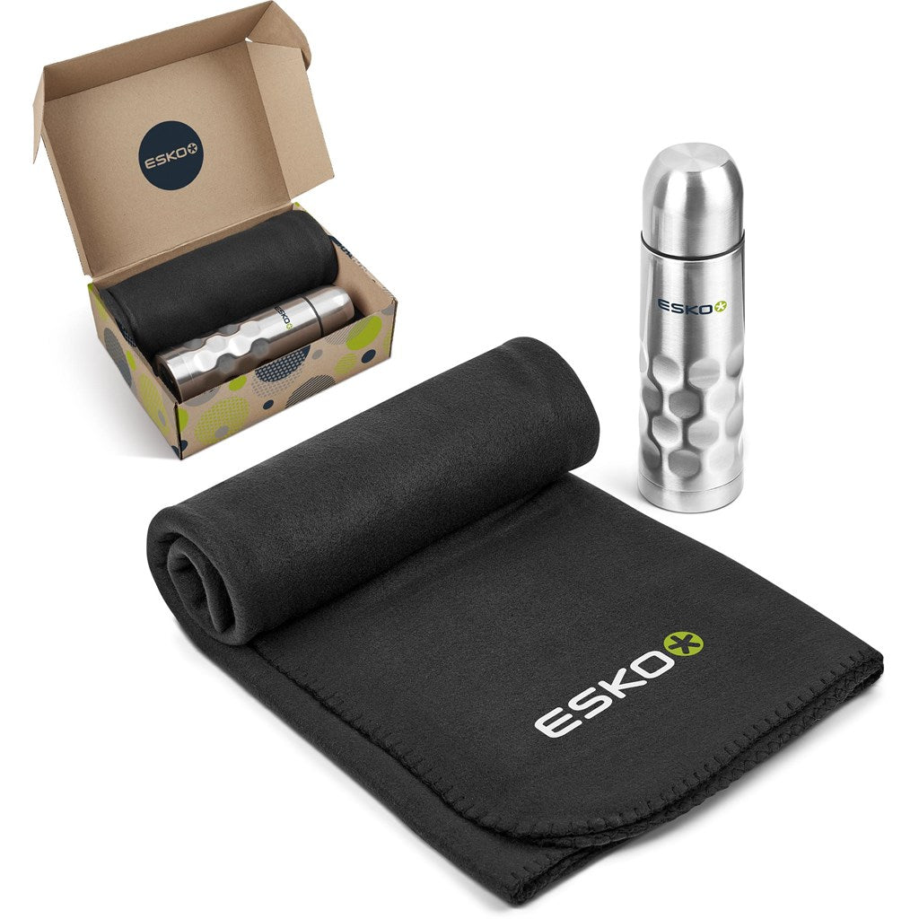 Alps Winter Blanket Gift Set - Silver