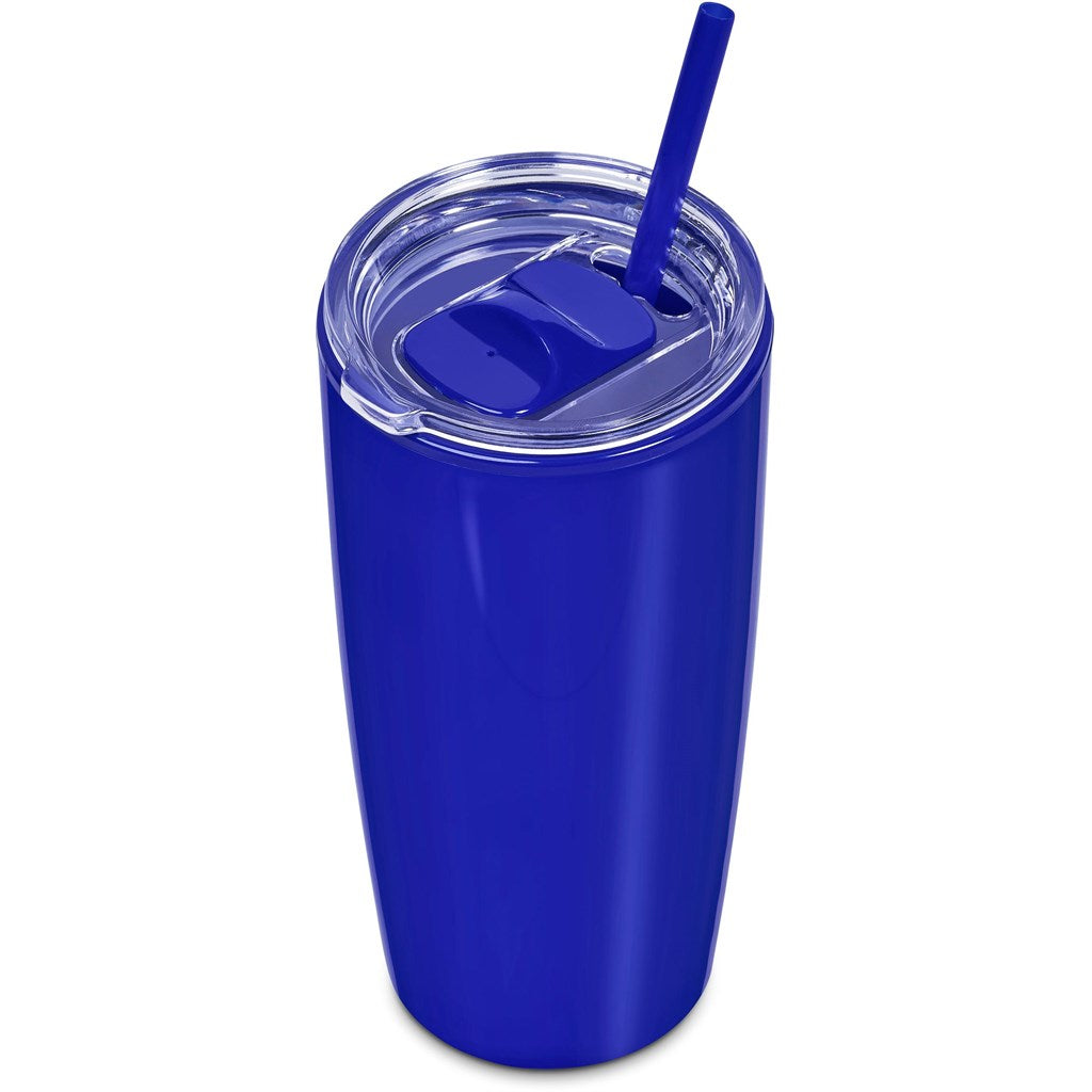 Altitude Daytona Plastic 2-in-1 Double-Wall Tumbler & Straw - 600ml