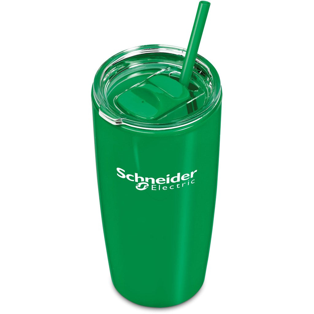 Altitude Daytona Plastic 2-in-1 Double-Wall Tumbler & Straw - 600ml