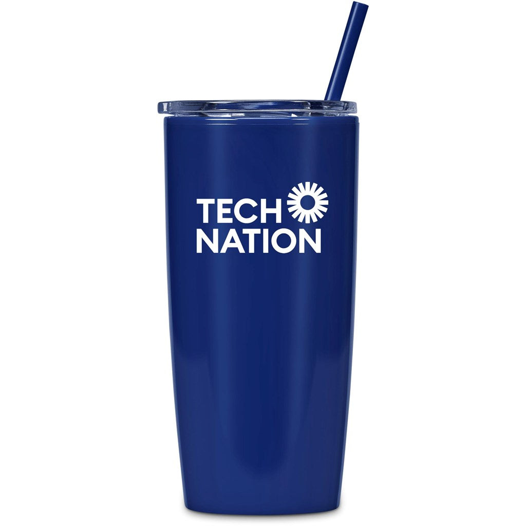 Altitude Daytona Plastic 2-in-1 Double-Wall Tumbler & Straw - 600ml