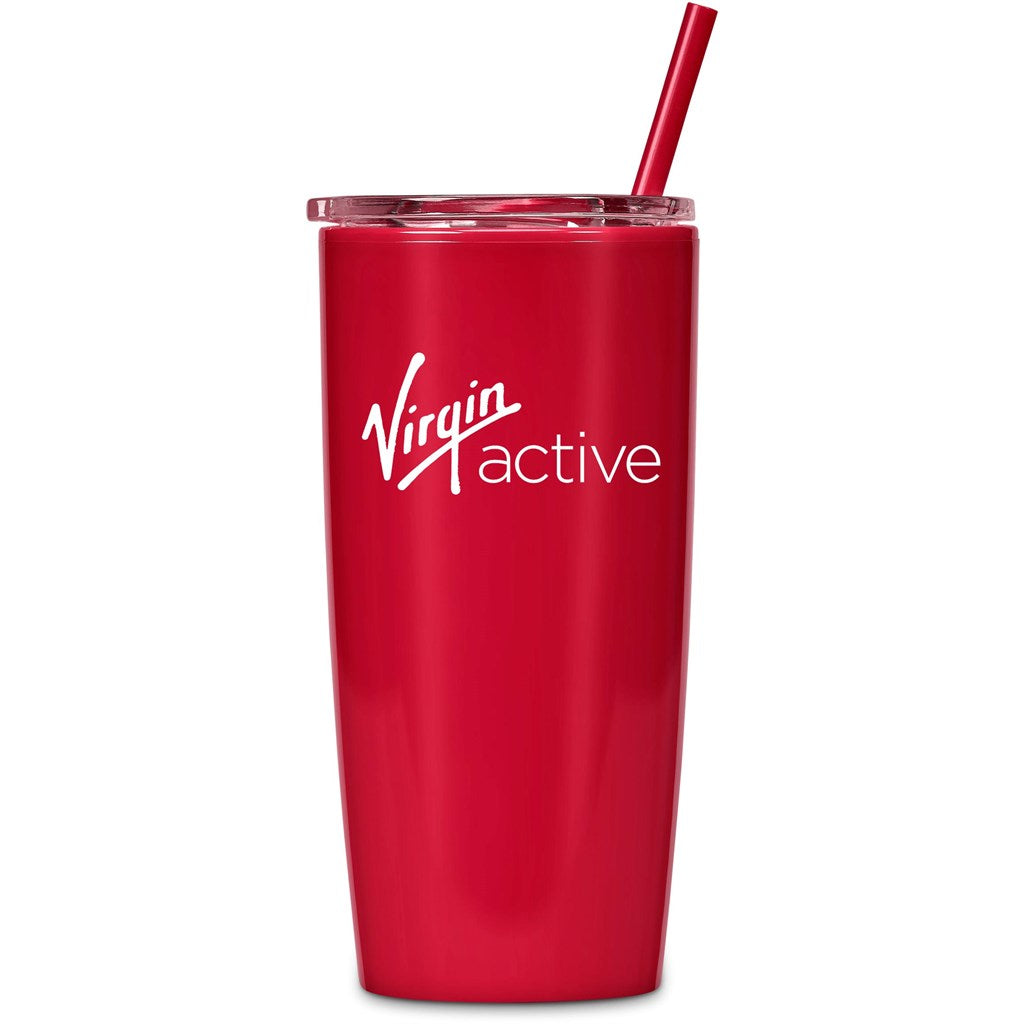 Altitude Daytona Plastic 2-in-1 Double-Wall Tumbler & Straw - 600ml