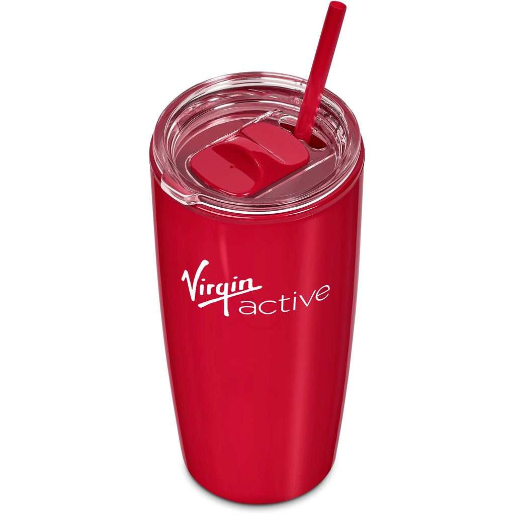 Altitude Daytona Plastic 2-in-1 Double-Wall Tumbler & Straw - 600ml