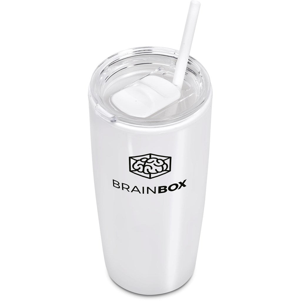 Altitude Daytona Plastic 2-in-1 Double-Wall Tumbler & Straw - 600ml