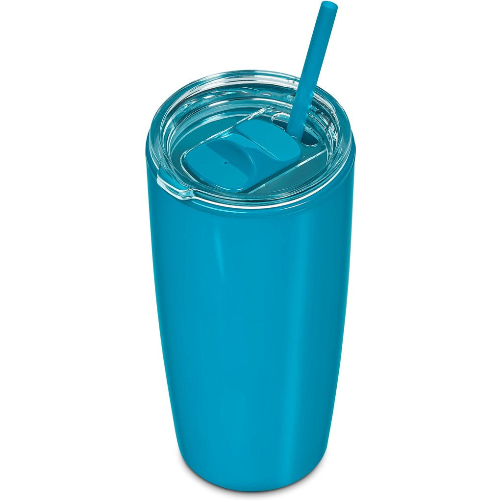 Altitude Daytona Plastic 2-in-1 Double-Wall Tumbler & Straw - 600ml