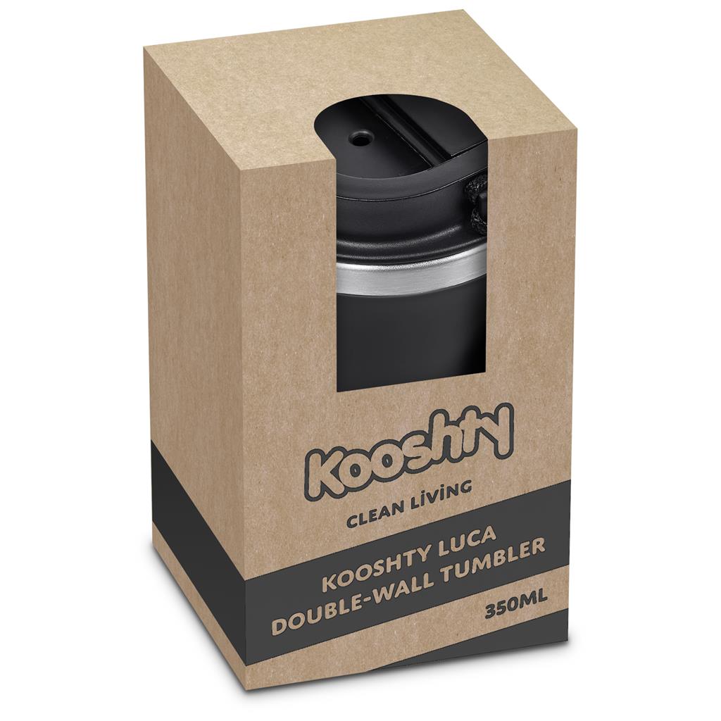 Kooshty Luca Stainless Steel & Plastic Double-Wall Tumbler – 350ml