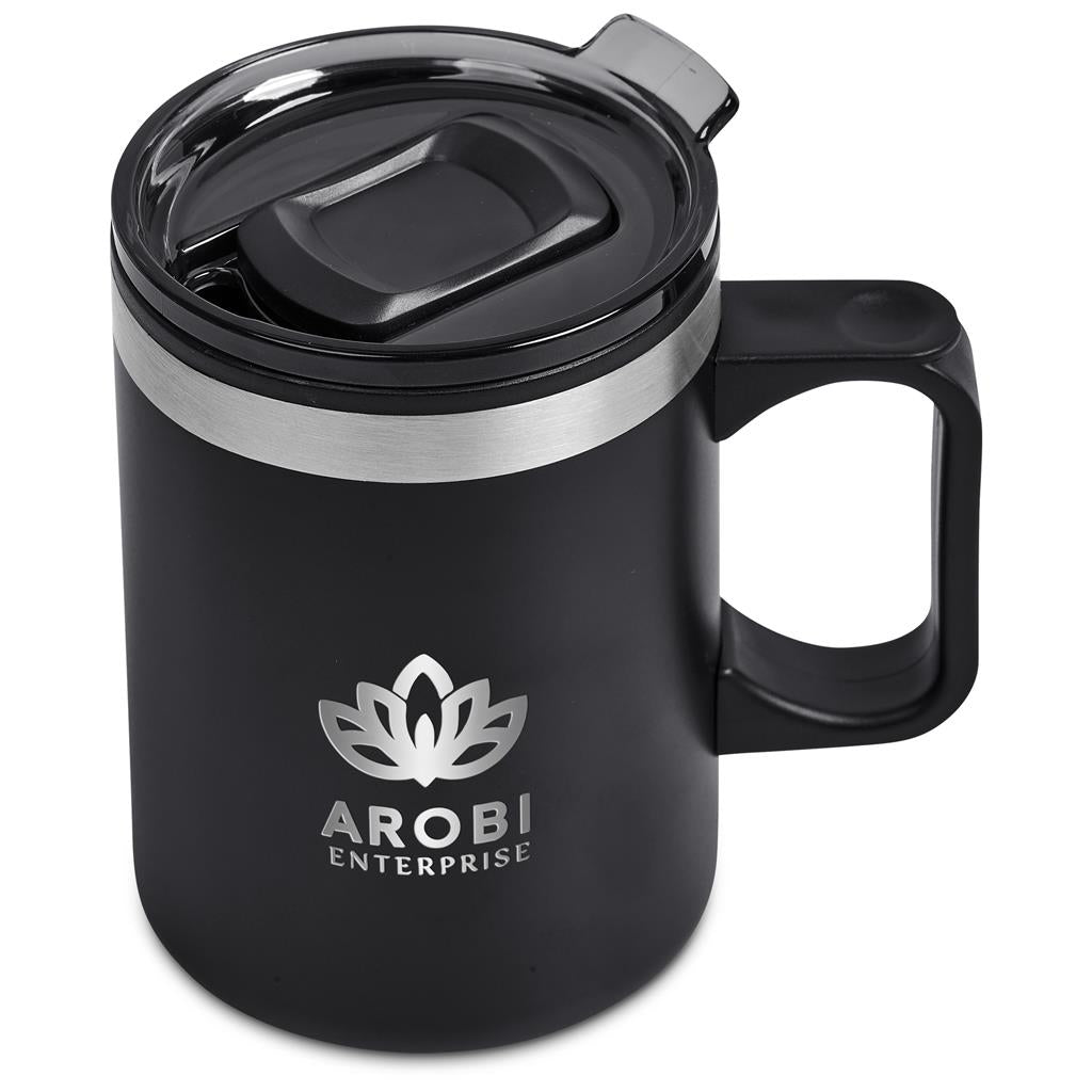 Kooshty Angelo Stainless Steel & Plastic Double-Wall Mug – 360ml
