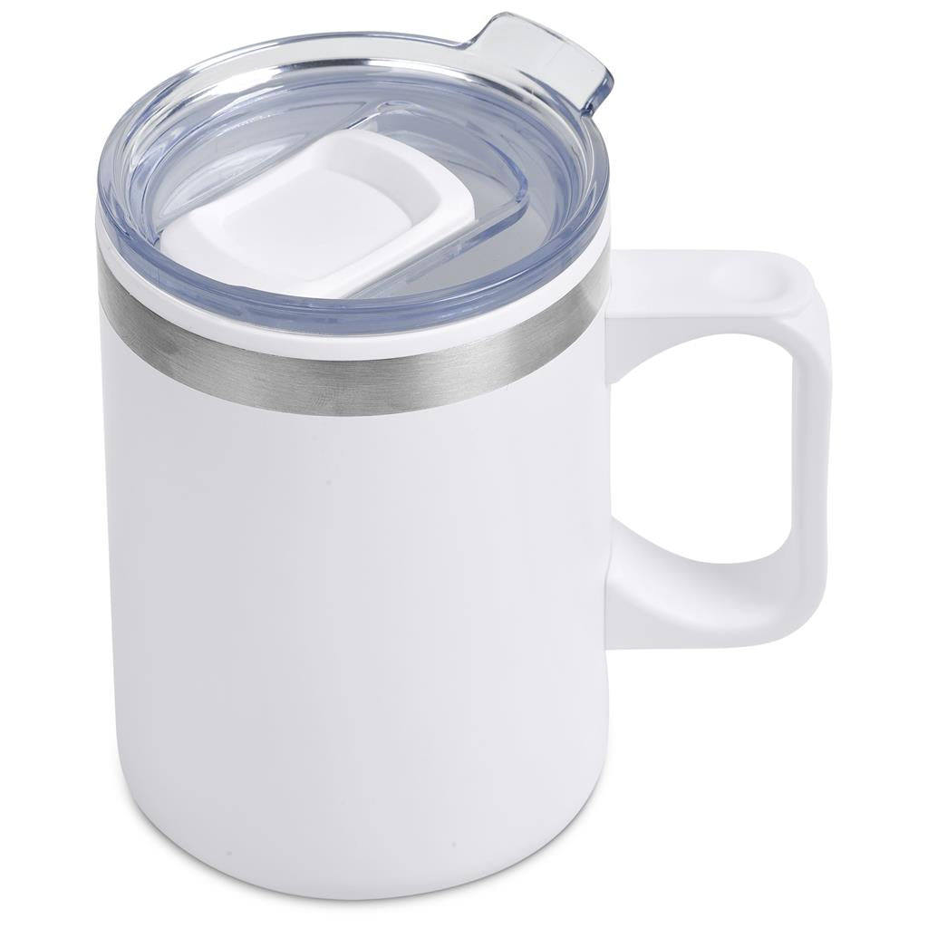 Kooshty Angelo Stainless Steel & Plastic Double-Wall Mug – 360ml