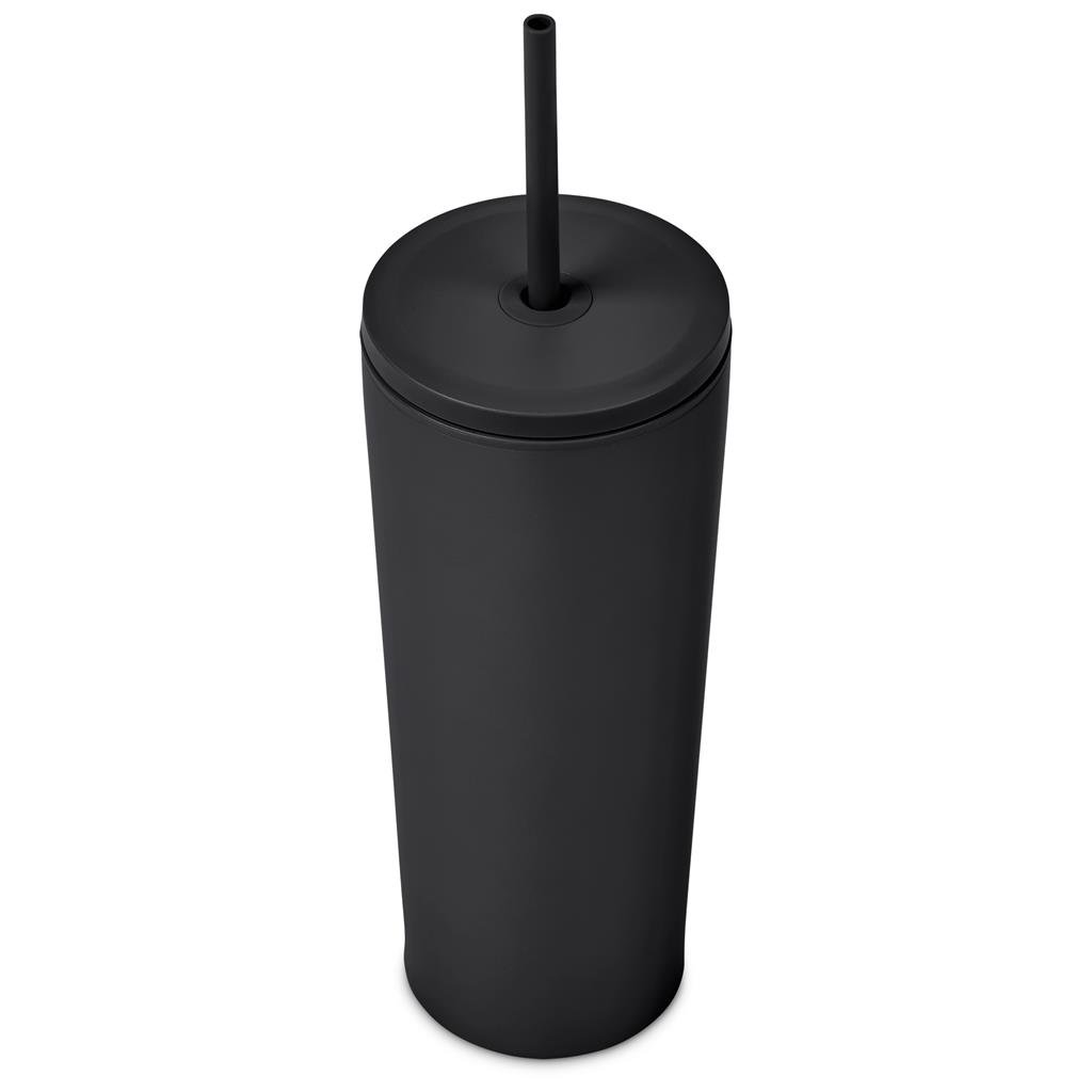 Kooshty Concorde Stainless Steel & Plastic Double-Wall Tumbler & Straw - 720ml