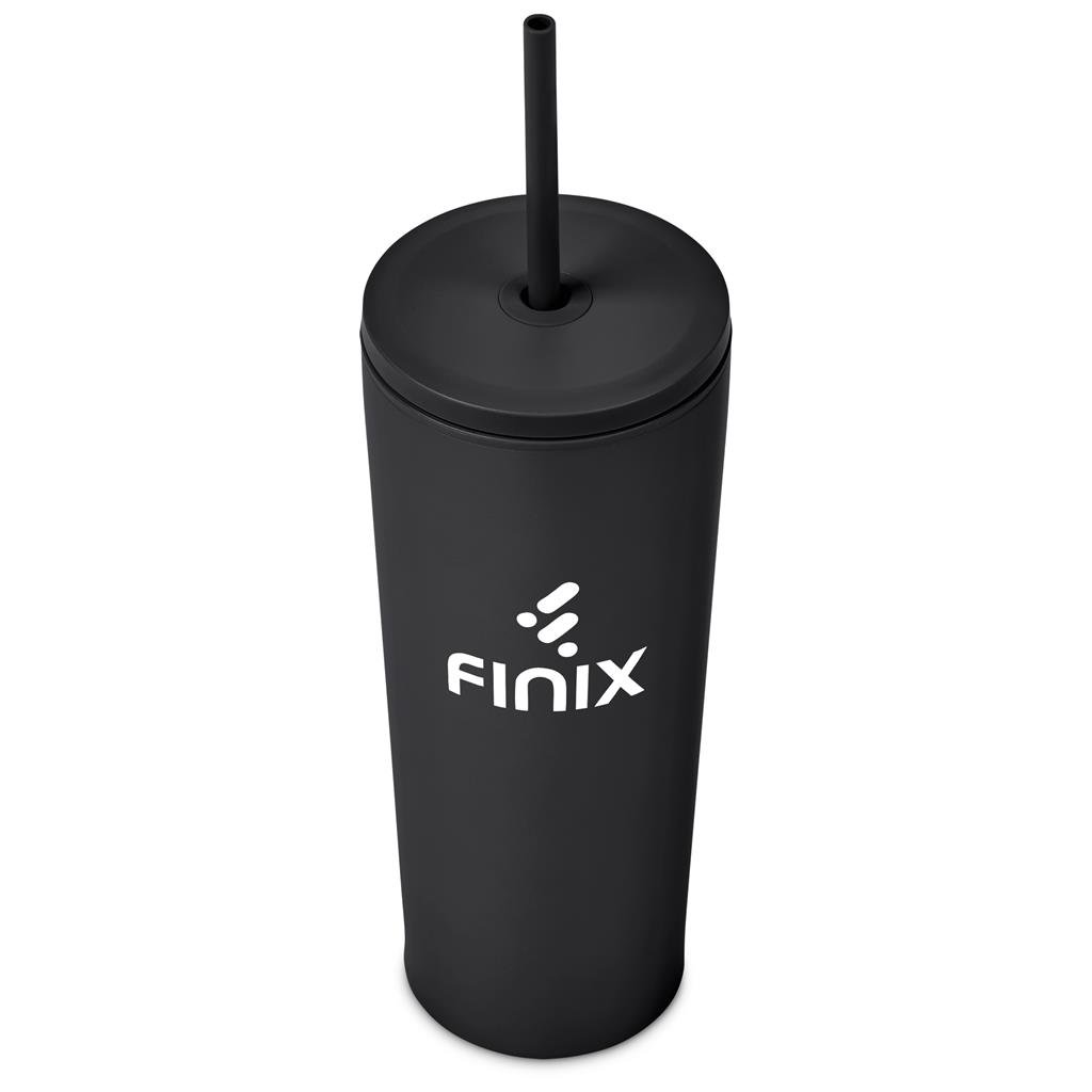 Kooshty Concorde Stainless Steel & Plastic Double-Wall Tumbler & Straw - 720ml