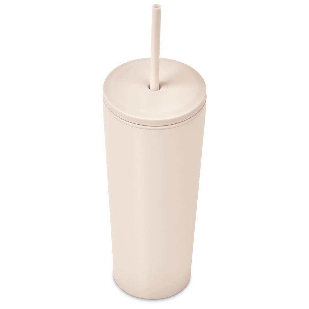 Kooshty Concorde Stainless Steel & Plastic Double-Wall Tumbler & Straw - 720ml