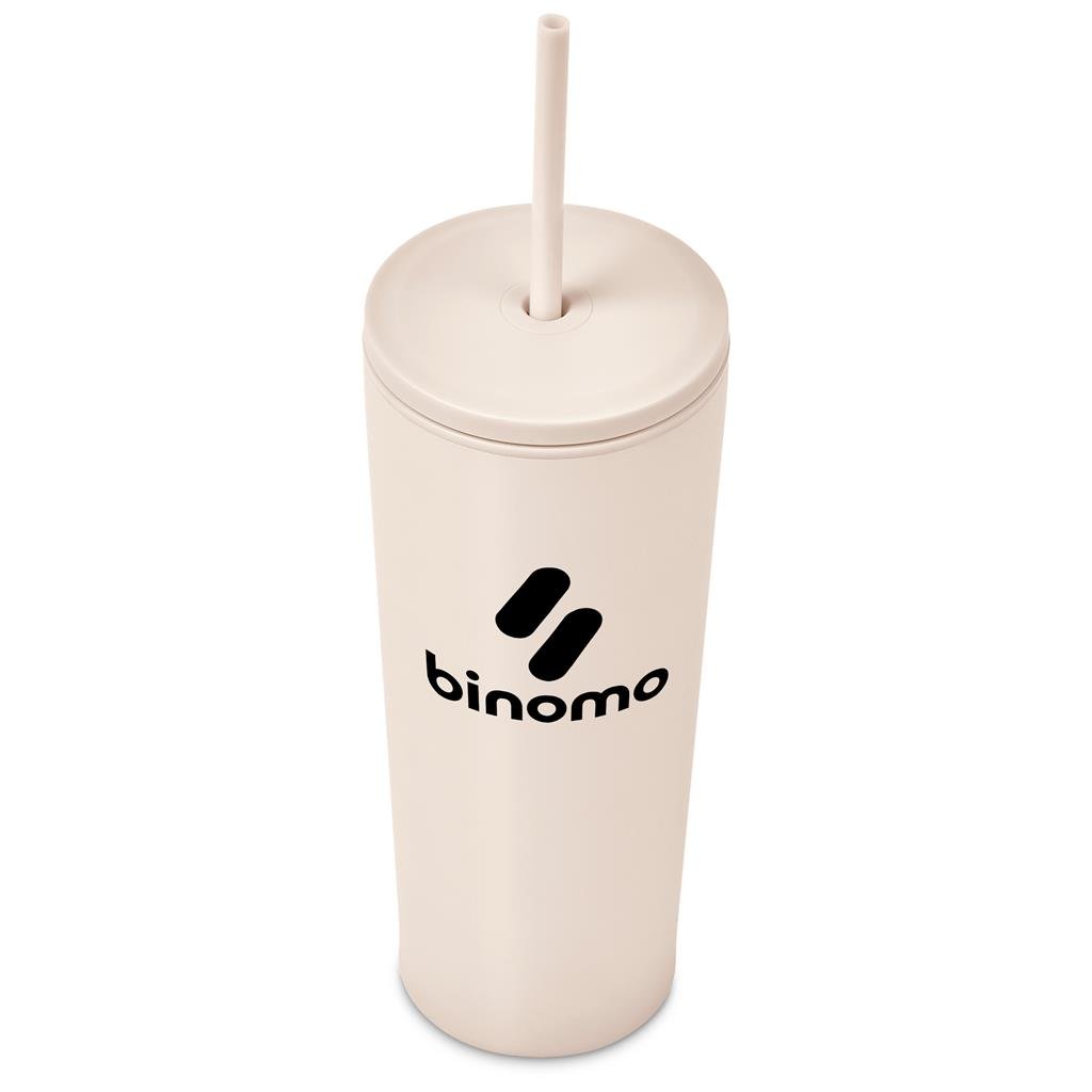 Kooshty Concorde Stainless Steel & Plastic Double-Wall Tumbler & Straw - 720ml