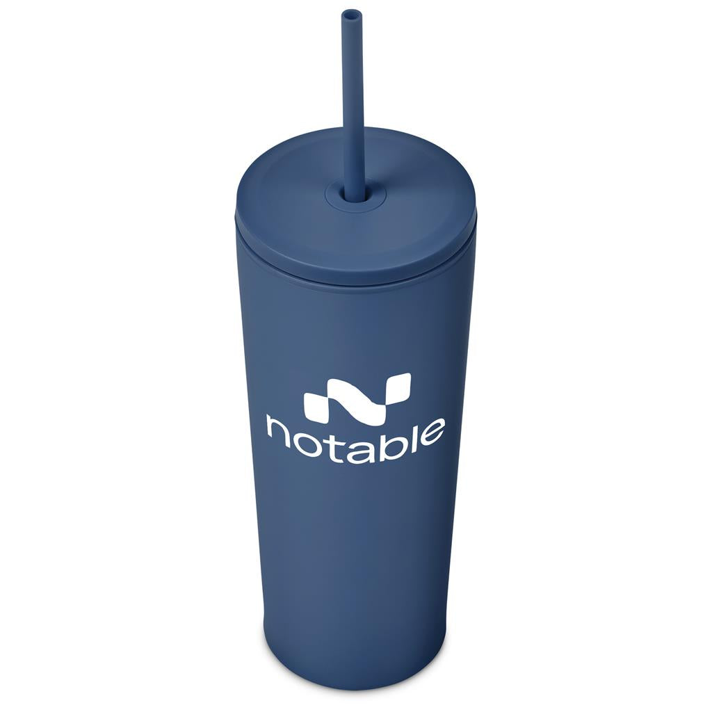 Kooshty Concorde Stainless Steel & Plastic Double-Wall Tumbler & Straw - 720ml