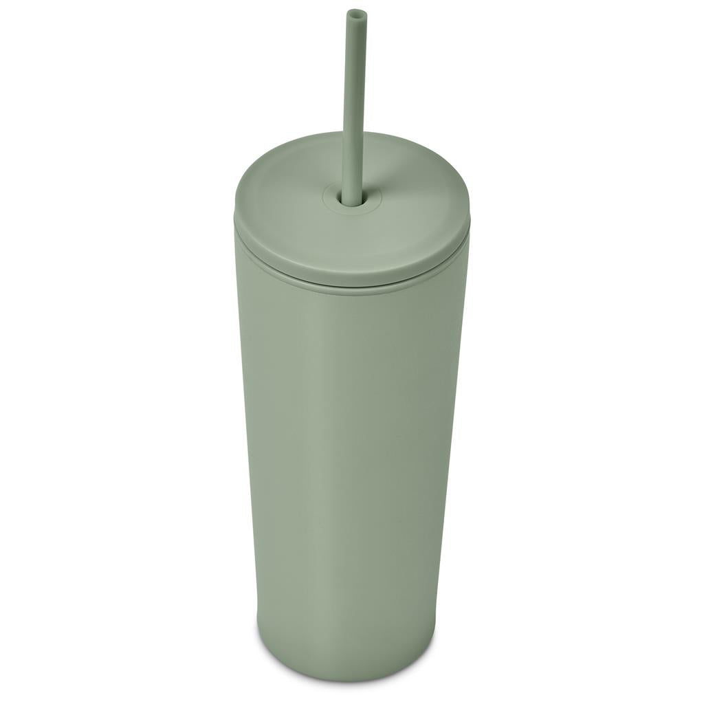 Kooshty Concorde Stainless Steel & Plastic Double-Wall Tumbler & Straw - 720ml