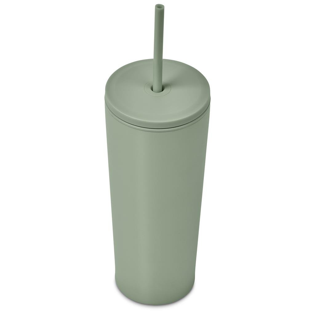 Kooshty Concorde Stainless Steel & Plastic Double-Wall Tumbler & Straw - 720ml