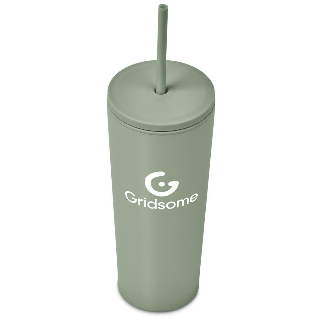 Kooshty Concorde Stainless Steel & Plastic Double-Wall Tumbler & Straw - 720ml