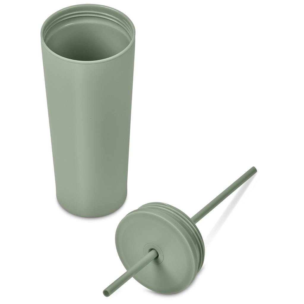 Kooshty Concorde Stainless Steel & Plastic Double-Wall Tumbler & Straw - 720ml