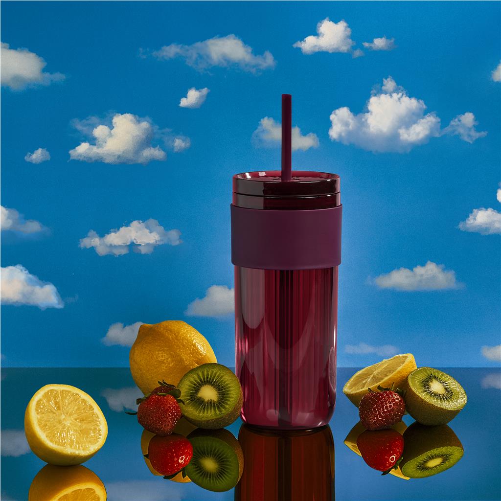 Serendipio Mayfair Plastic Tumbler & Straw – 650ml