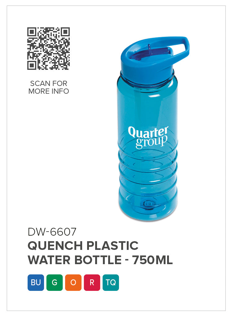 Quench Plastic Water Bottle - 750ml
