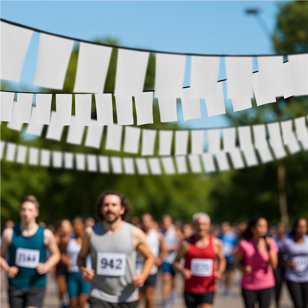 Sublimated Single-Sided Polyester Rectangle Bunting - 10m