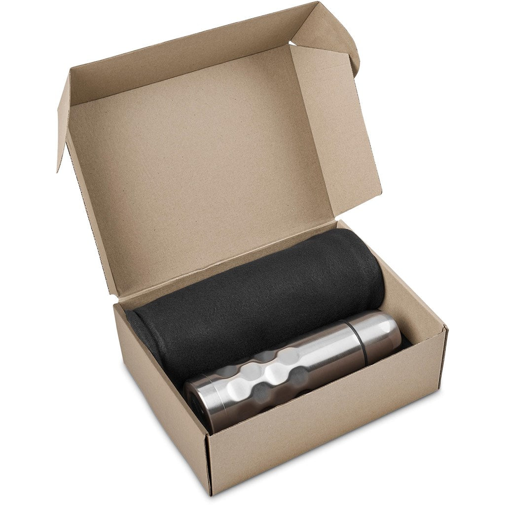 Alps Winter Blanket Gift Set - Silver