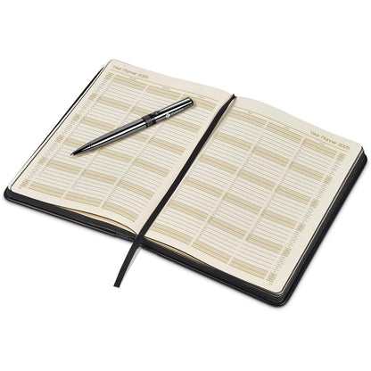 Alex Varga Egality 2025 A5 Diary & Pen Set - Black