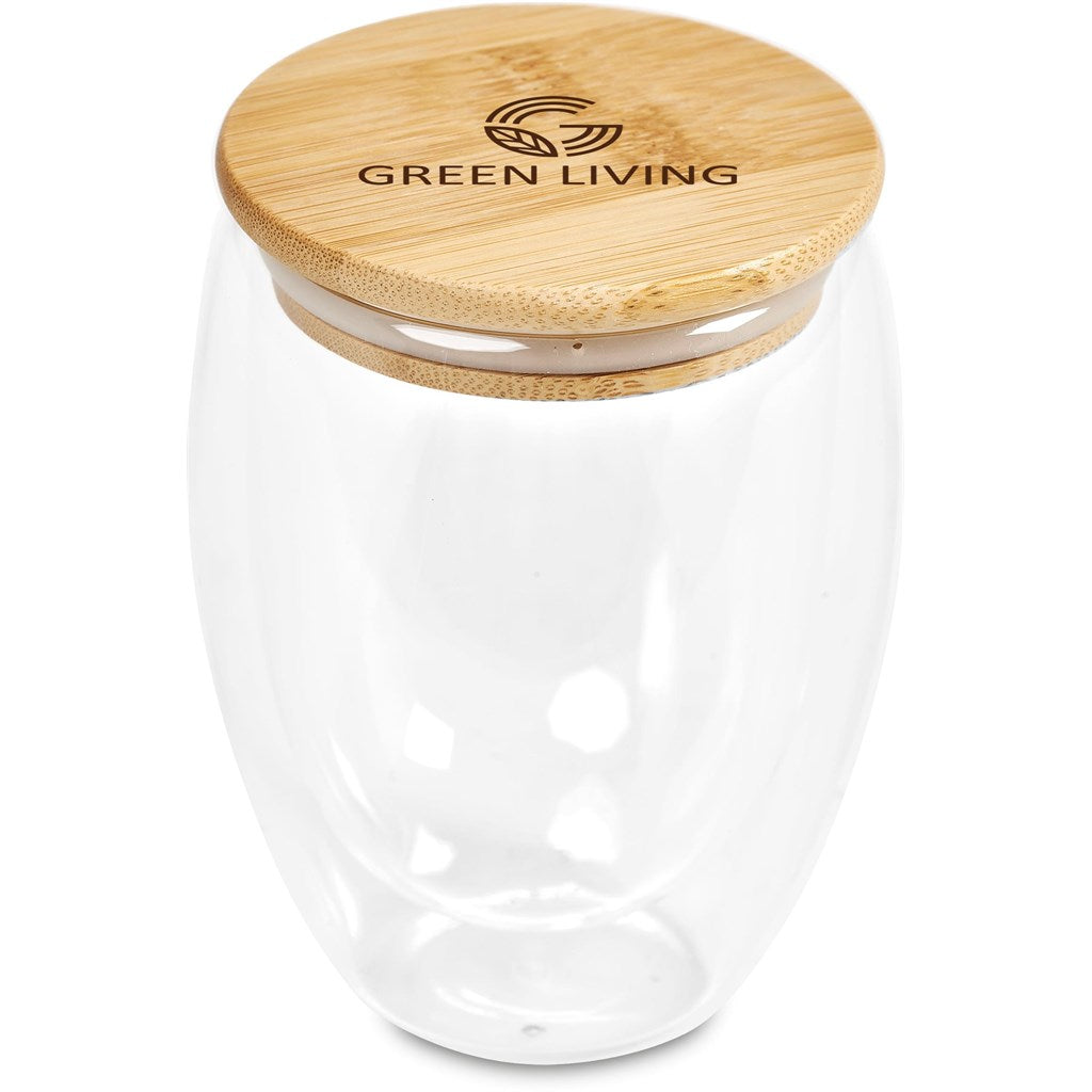 Okiyo Moco Double-Wall Glass Cup Duo Set