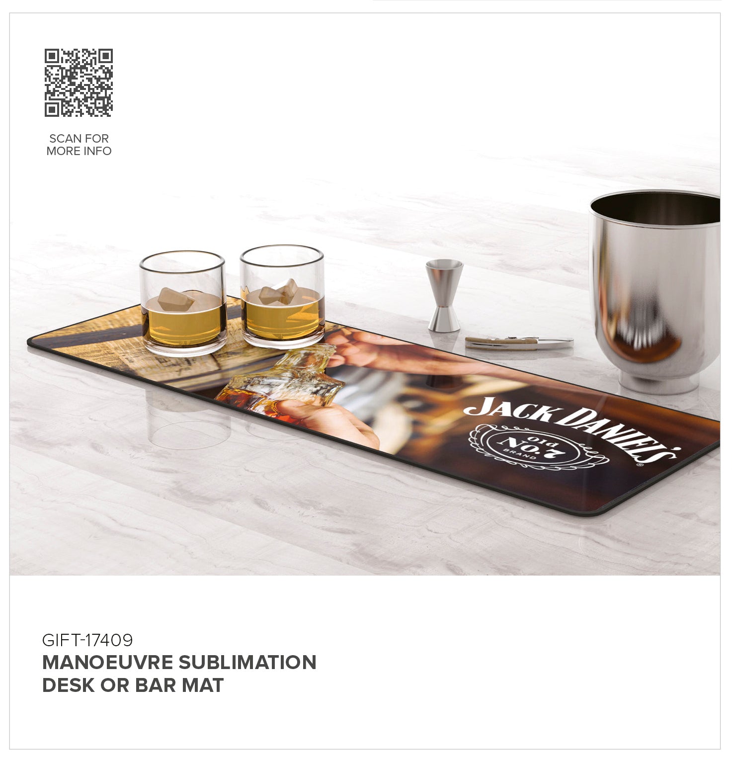 Manoeuvre Sublimation Desk or Bar Mat