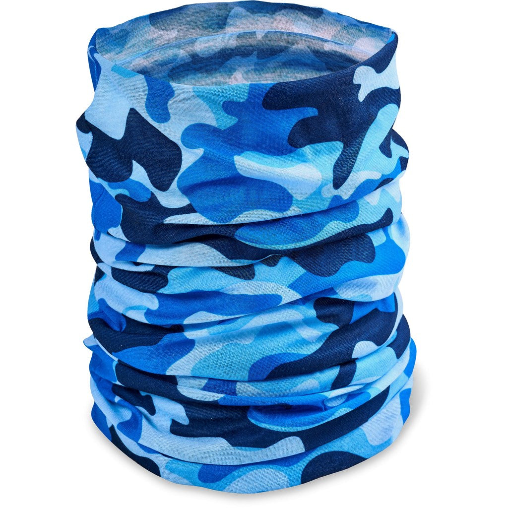 Kids Camo Flexi Tubular Bandana - Blue