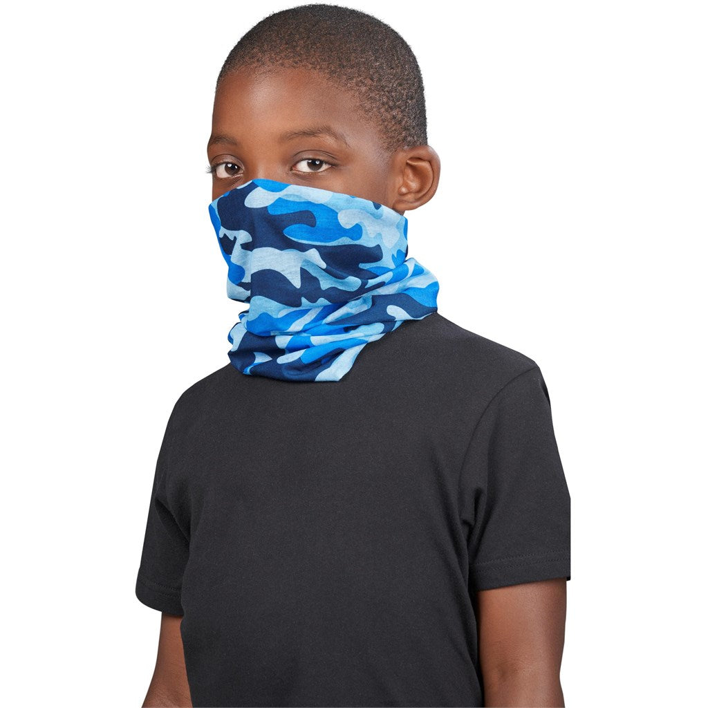 Kids Camo Flexi Tubular Bandana - Purple