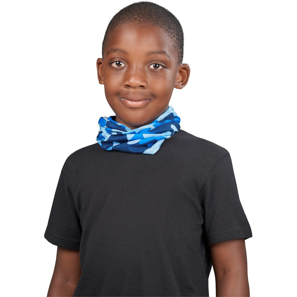 Kids Camo Flexi Tubular Bandana - Grey