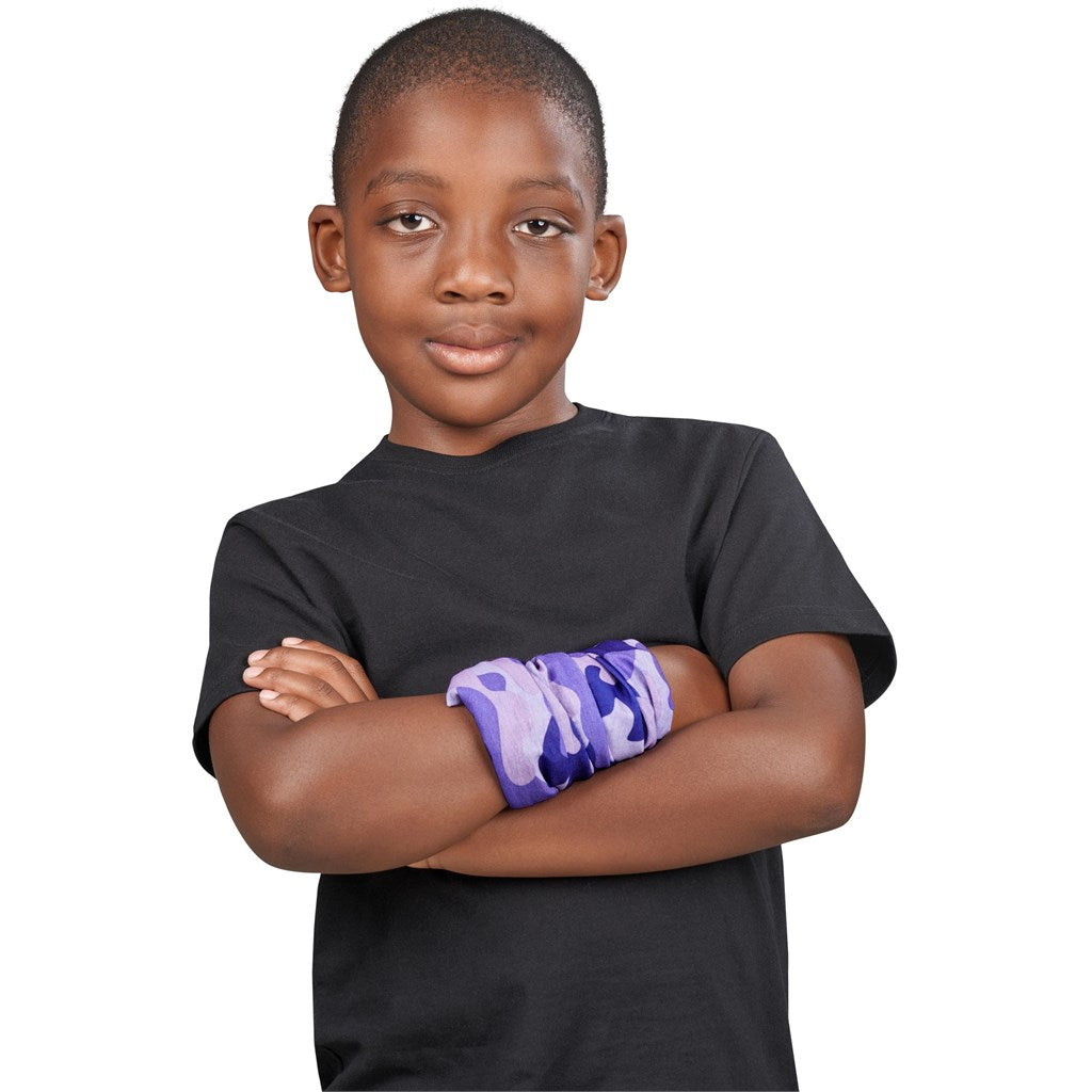 Kids Camo Flexi Tubular Bandana - Green