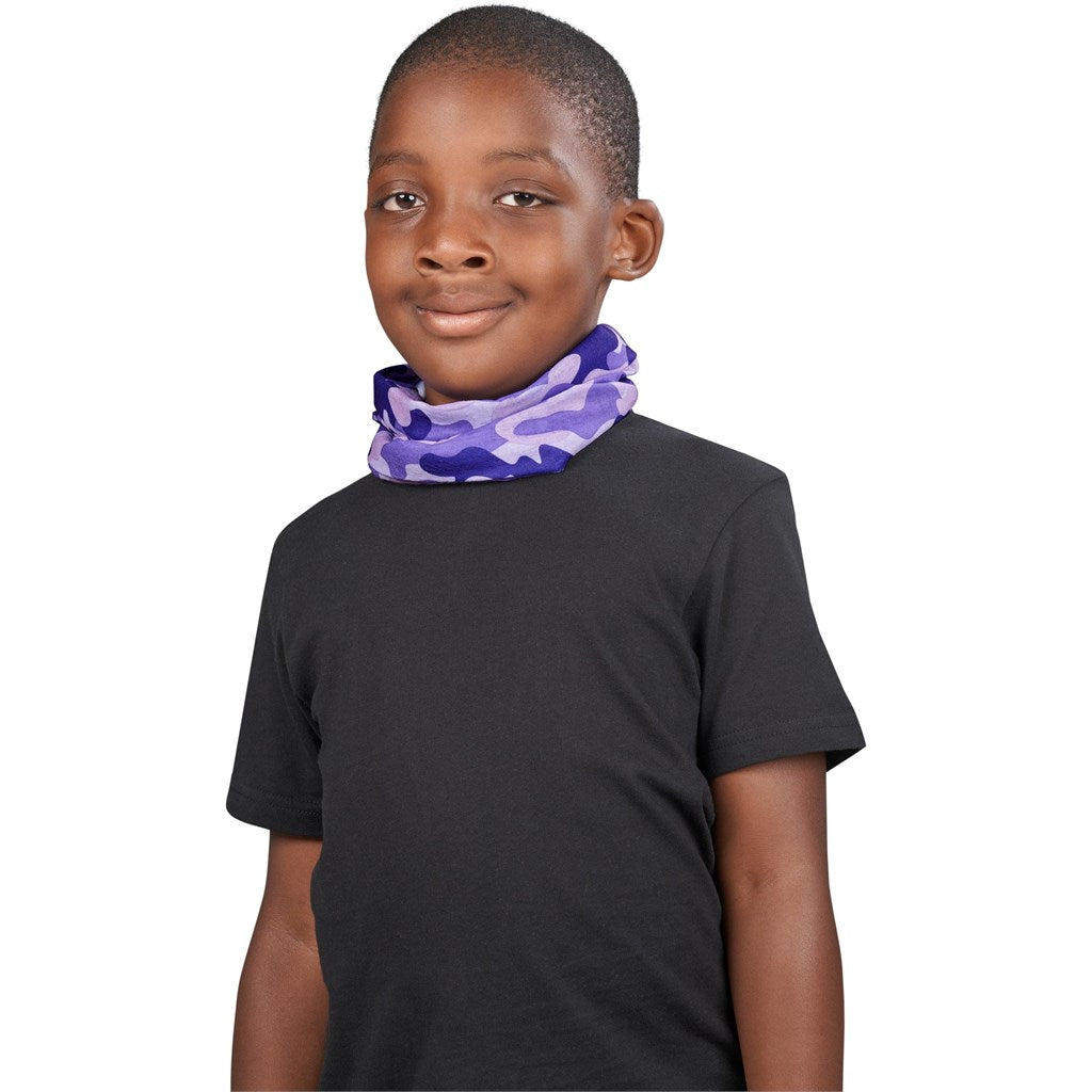 Kids Camo Flexi Tubular Bandana - Green