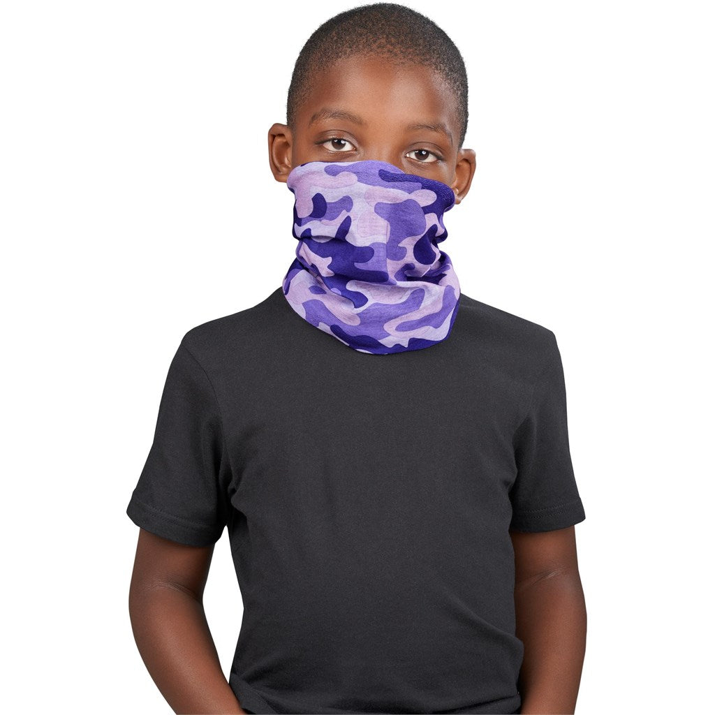 Kids Camo Flexi Tubular Bandana - Green