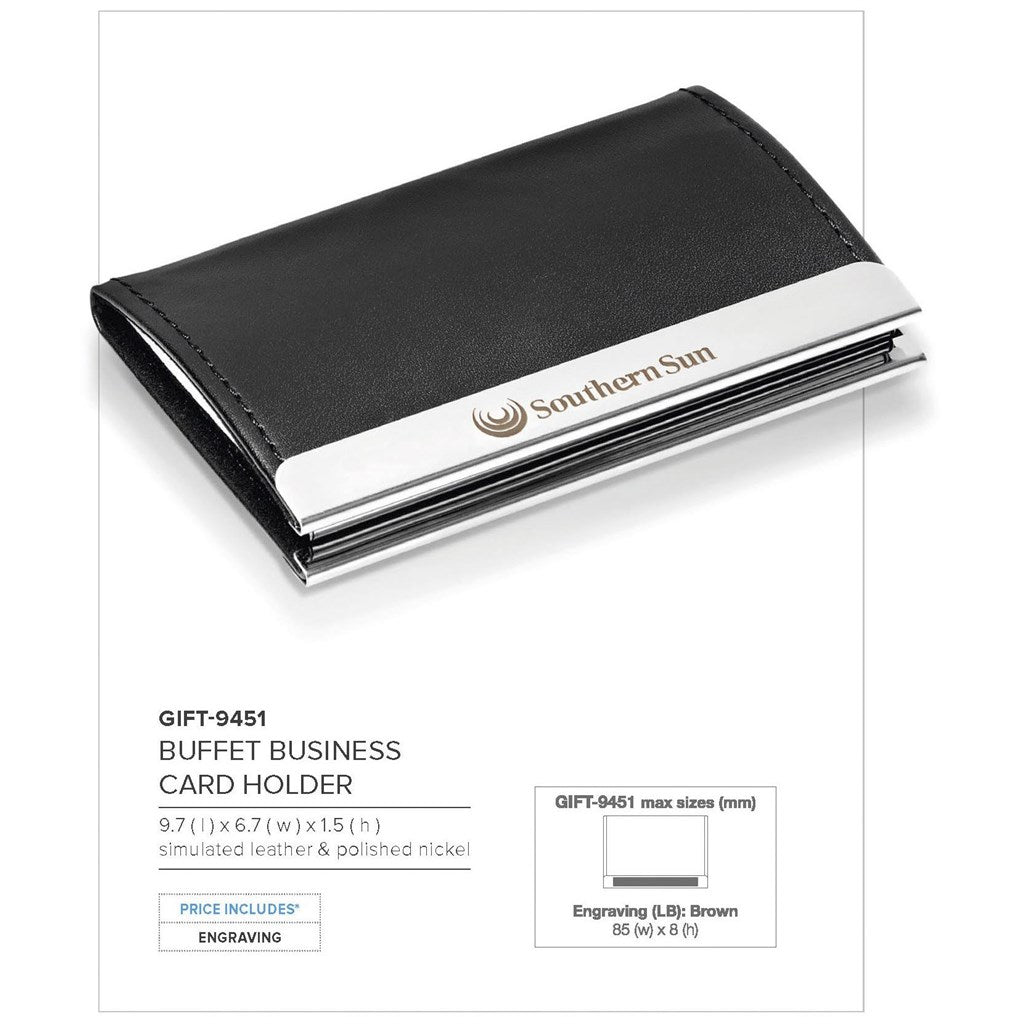 Buffet Business Card Holder