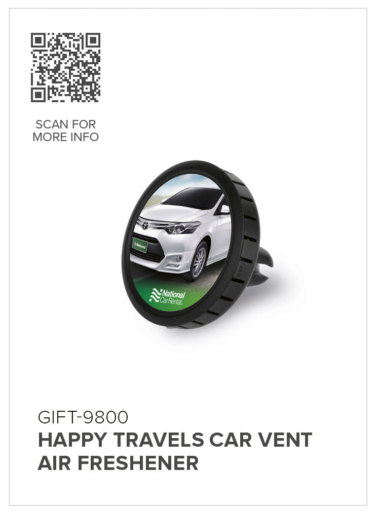 Happy Travels Car Vent Air Freshener