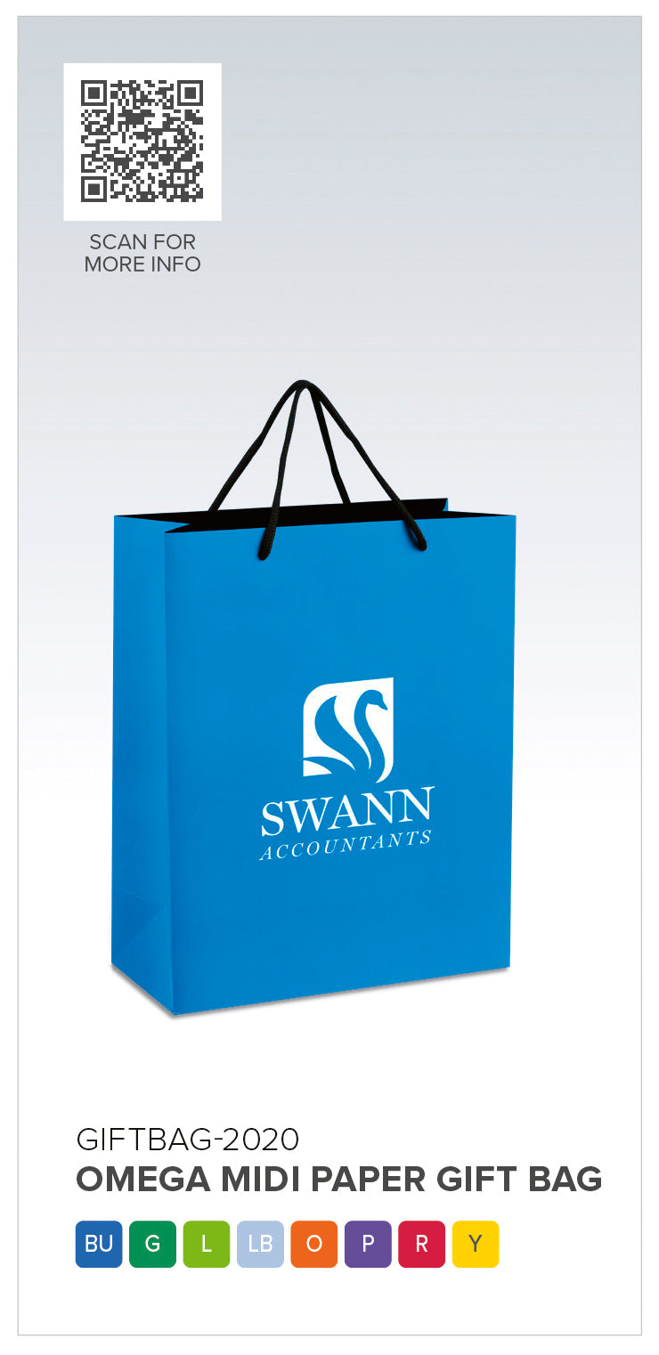 Omega Midi Gift Bag - Yellow