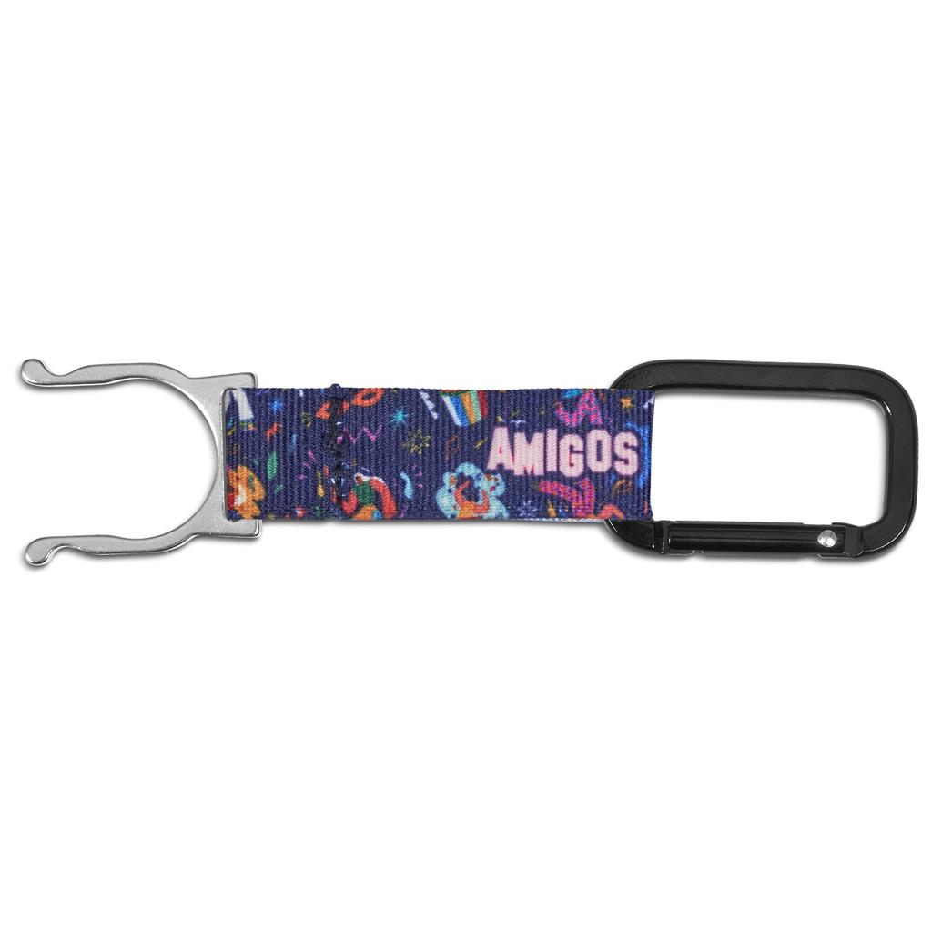 Altitude Meridian Carabiner Single-Sided Sublimated Petersham Bottle Strap