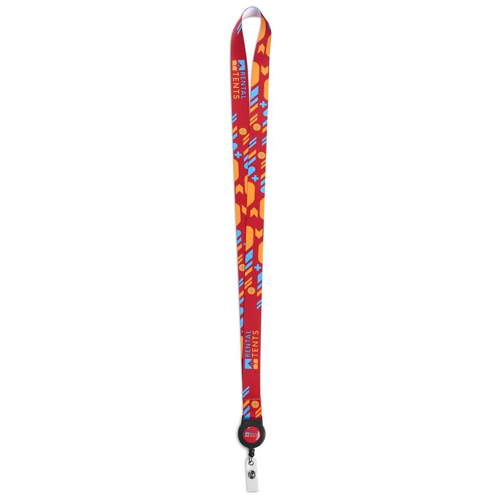 Altitude Badge Reel Single-Sided Satin Lanyard