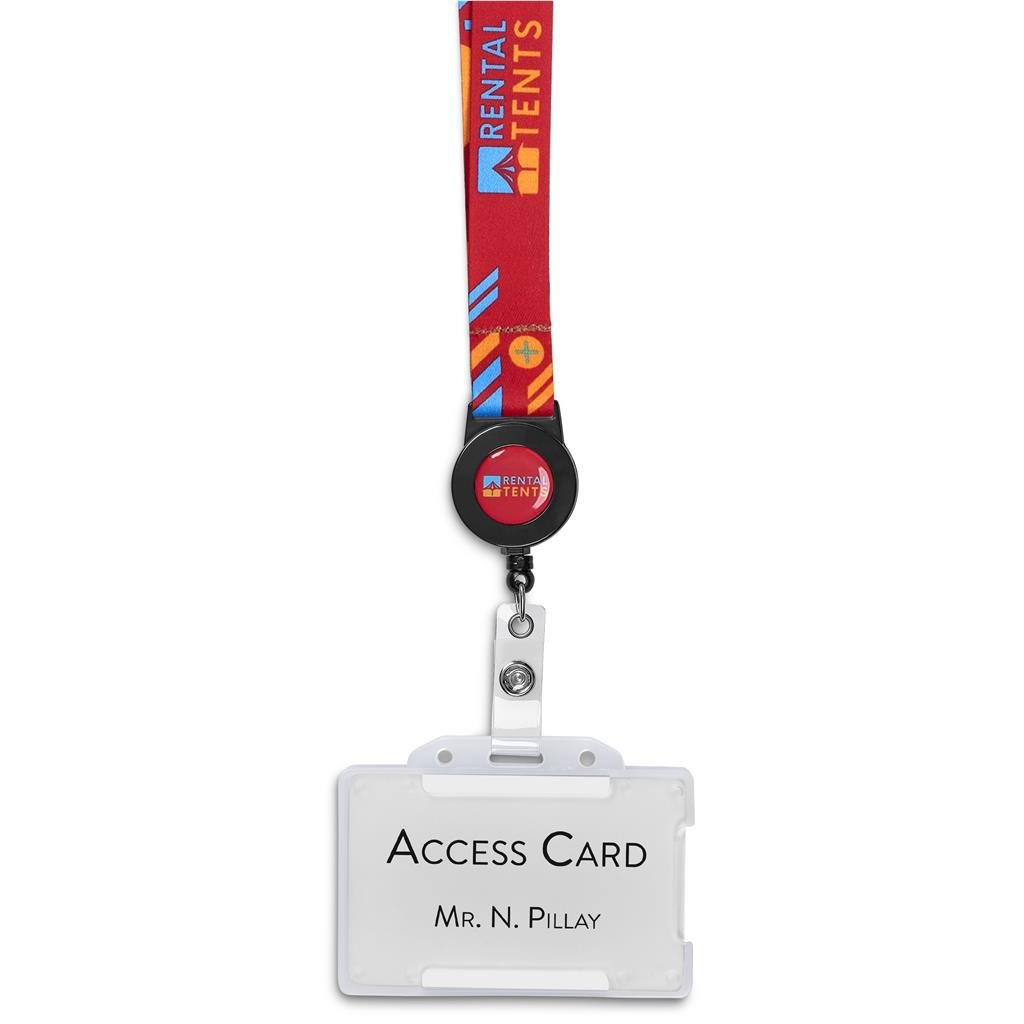 Altitude Badge Reel Single-Sided Satin Lanyard