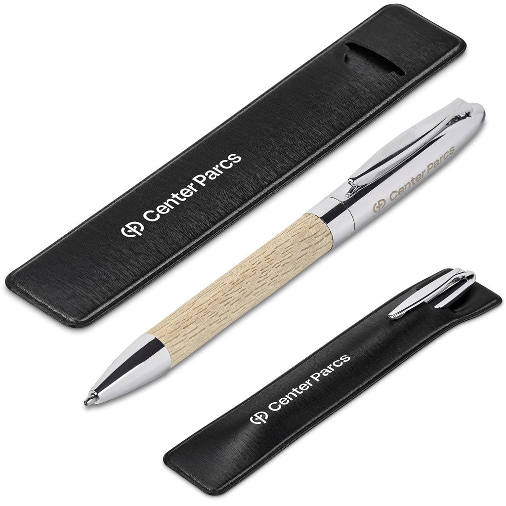 Oakridge Ball Pen In Pouch - Grey
